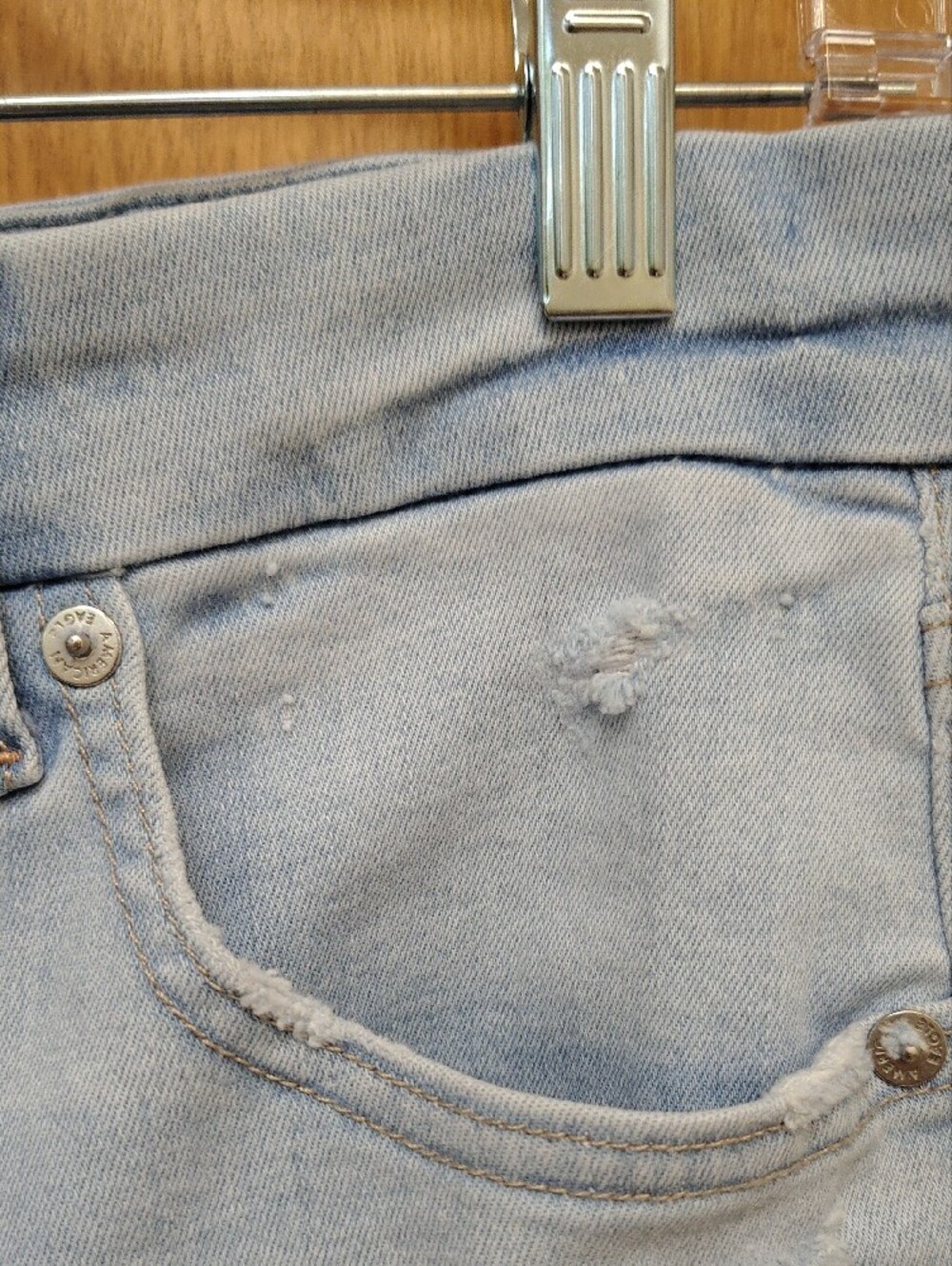 American Eagle Outfitters Light Blue Hi Rise Jegging - Picture 5 of 15